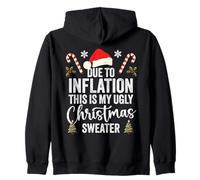 A Causa dell'inflazione This is My Ugly Christmas Sweaters Xmas Felpa con Cappuccio