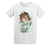 A Certain Scientific Railgun Misaka Mikoto T-Shirt White Mens Tee Unisex Shirt XXL