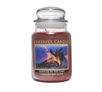 a Cheerful Giver a Bonfire By The Lake Vasetto Candela, Rosso, 680.4Â.Gram, Red, 9.5254 X 8.2549 X 17.145 Cm