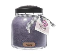 A Cheerful Giver - Lavanda e Vaniglia - Candela profumata Papa da 34 oz in barattolo con coperchio - Keepers of the Light - Candela regalo con du