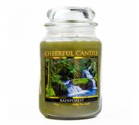 A Cheerful Giver - Rainforest - 24oz Scented Candle Jar - Cheerful Candle -135 Hours of Burn Time, Candles Gifts for Women