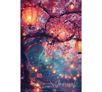 A Cherry Tree Garden Journal: A Tranquil Japanese Garden Notebook - Realistic Cherry Tree with Lanterns, Vivid Colors, and Lined Pages for Writing, Reflection, or Mindful Moments
