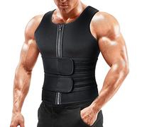 A+ Choice Gilet da sauna da uomo, tuta da sauna doppia cintura modellante per il corpo per allenamento in palestra