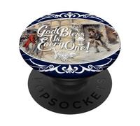 A Christmas Carol Charles Dickens God Bless Us Every One Tee PopSockets PopGrip Adesivo