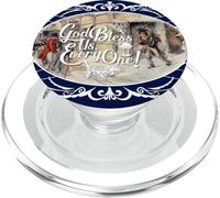 A Christmas Carol Charles Dickens God Bless Us Every One Tee PopSockets PopGrip per MagSafe