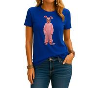 A Christmas Story - Maglietta da donna con scritta "A Christmas Christmas Christmas X-Mas, Blu, L