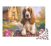 A Cocker Spaniel on Chocolate Puzzle Pet 1000 Pezzi Per Adulti - Rilassamento E Gioco Familiare, Come Regalo E Decorazione Da Parete 38x26cm/1000pcs