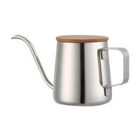 A Collo Di Cigno A Mano Da Caffè A Goccia Pentola Di Acciaio Inox Versare Sopra