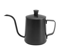 A collo di cigno a versare sopra il bollitore inossidabile in acciaio inossidabile lungo cucciolo stretto caffettiera a gocciolamento per caffetteria per il campeggio per gli (350 ml di nero con