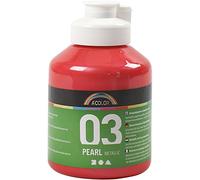 A-Color - Colore acrilico, rosso, 03 - Metallizzato, 500 ml