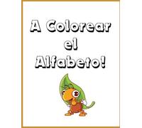 A Colorear el Alfabeto!: Script font with paintbrush texture*