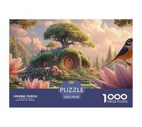 A Colorful Bird Perched on The Edge 1000 Pz Taglio Preciso Puzzle Pastel Blue Bird Vivace Jigsaw Regalo Per Bambini 70x50cm/1000pcs