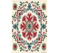 A colorful floral pattern in the style of art period: Floral background pattern