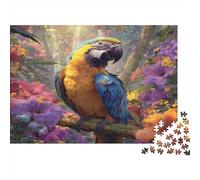 A Colorful Parrot in The Jungle,Puzzle Per Adulti 1000pcs (75x50cm),Giochi Di Sfida
