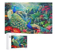 A Colorful Peacock Puzzle 1000 Pezzi Multicolore Per Famiglia in Vacanza Feathers Shimmering Rompicapo Creativo Giochi Da Tavolo Intelligenza E Relax Durante Le Ferie 1000 PCS