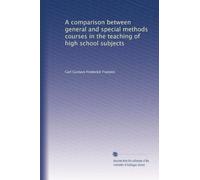 A comparison between general and special methods courses in the teaching of high school subjects. 2