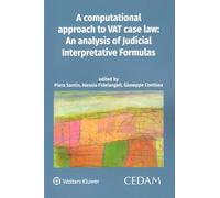 A computational approach to VAT case law: an analysis of judicial interpretative formulas