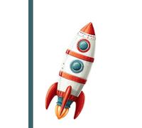 A cool rocket ship: Work Notebook, Funny Office Gift for Women, Coworker, Boss, Secret Santa Gag Gift (Blank Lined Journal)