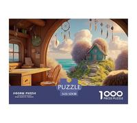 A Cozy Bedroom 1000 Pezzi Taglio Preciso Puzzle Oceanfront Fairy House Vivace Jigsaw Educativo Regalo Per Bambini 52x38cm/1000pcs