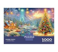 A Cozy Cabin And A Glowing Christmas Tree Puzzle Da 1000 Pezzi Perfetto Regalo Per Ragazzi, Ragazze, Uomini E Donne 70x50cm/1000pcs