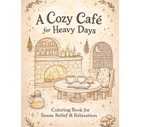 A Cozy Cafe for Heavy Days: Coloring Book for Stress Relief and Relaxation
