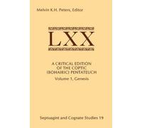 A Critical Edition of the Coptic (Bohairic) Pentateuch (Tascabile)