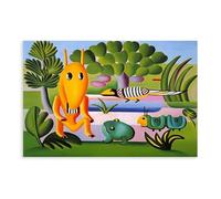 A Cuca by Tarsila Do Amaral poster su tela per camera da letto, decorazione per ufficio, camera da letto, decorazione per ufficio, regalo, senza cornice, 40,6 x 61 cm