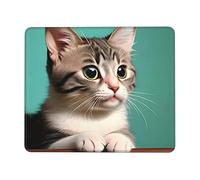 A Curious cat10 x 30,5 cm tappetino per mouse da gioco, multi-codice