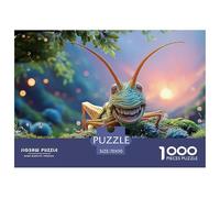 A Cute And Happy Baby Grass Hopper with Big Eyes 1000 Pezzi Cartoncino Premium Bundle Di Puzzle Aquatic Animal Anti-stress Gioco Creativo Puzzle Per Adulti E Bambini 70x50cm/1000pcs