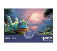 A Cute And Happy Baby Grass Hopper with Big Eyes 1000 Pezzi Cartoncino Premium Bundle Di Puzzle Aquatic Animal Impossibilmente Difficile Sfida Unica Puzzle Per Decorazione Domestica 38x26cm/1000pcs