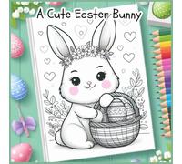 A Cute Easter Bunny: Fun and Adorable Easter-Themed Coloring Pages for Kids