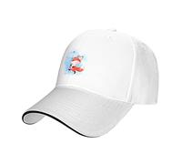 A Cute Little Fox Walking Under An Umbrella in The Rain Unisex Snapback cap Regolabile Cappellino da Baseball Morbido Cappellino con Visiera per Corsa Pesca Sport