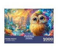 A Cute Owl in A Vibrant, Magical Forest Puzzle Da 1000 Pezzi Dreamy Owl Allenamento Mentale Per Adulti E Bambini 38x26cm/1000pcs