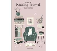 A Cute Reading Journal: DIARIO DI LETTURA in ITALIANO, Agenda per amanti dei libri, per recensire, annotare e organizzare le tue letture, -formato A5.