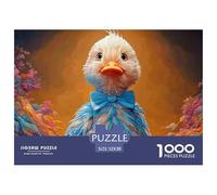 A Cute White Duck 1000 Pezzi Carta Ecologica Puzzle Cute Duckling Sfida Unica Gioco Creativo Puzzle Decorazioni Per La Casa 52x38cm/1000pcs