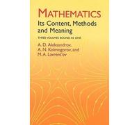 A. D. Aleksandrov Mathematics (Tascabile) Dover Books on Mathema 1.4tics