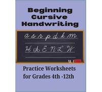 A D Harris Beginning Cursive Handwriting (Tascabile)