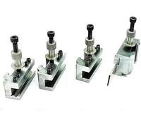 A.D. International T51 - Supporti per pali portautensili a cambio rapido, adatti per torni Boxford e simili da 125-150 mm (2 standard, 1 separazione e 1 supporto per alesatura a V)