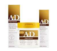A+D Original - Unguento per dermatite da pannolino, previene e guarisce l'eruzione da pannolino, idrata e guarisce la pelle secca con vitamine A e D, pacchetto Home & Go, barattolo da 453,6 g, tubo da