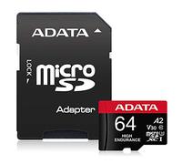 A-DATA Technologyne ADATA MICROSD 64GB CL10 UHS-I U3 V30S 100/70MBPS + Adattatore SD