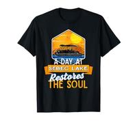 A Day At Sebec Lake Restores The Soul Camping Sayings Camper Maglietta