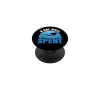 A Day Well Spent Funny Scuba Dive Diver Diving PopSockets PopGrip Adesivo