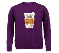 A Day Without Caffè - Bambini Felpa/Maglione - Latte Macchiato Americano