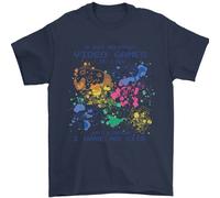 A Day Without Video Games Uomo T-Shirt 100% Cotone