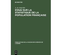 A De Angeville Essai sur la statistique de la population fran (Copertina rigida)