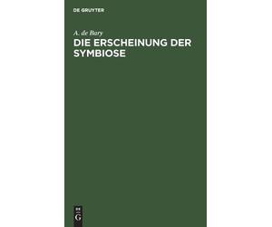 A De Bary Die Erscheinung der Symbiose (Copertina rigida)