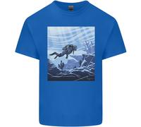 A Deep Sea Scuba Diver Diving Uomo Cotton T-Shirt Tee Top