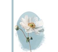 A delicate white anemone flower: Work Notebook, Funny Office Gift for Women, Coworker, Boss, Secret Santa Gag Gift (Blank Lined Journal)