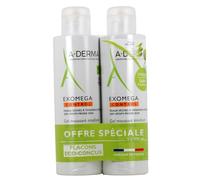 A-DERMA Exomega Control Anti-prurito 2 in 1, Gel Detergente Emolliente 2 x 500ml
