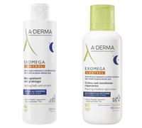 A-Derma Exomega Control Crema notte emolliente ristrutturante + Bagno